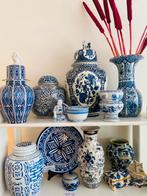 Vintage vazen blauw, Ophalen