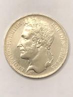 Munt zilver België 5 FR Leop I jaartal 1849 mooi, Enlèvement ou Envoi, Monnaie en vrac, Argent, Argent