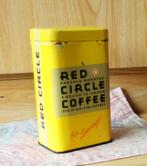 OUDE MOOIE BLIK SPAARPOT RECLAME RED CIRCLE COFFEE, Verzamelen, Gebruikt, Ophalen of Verzenden