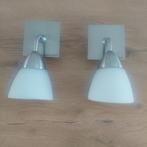 Spot badkamer 2 stuks, Halogeen, Ophalen of Verzenden, Plafondspot of Wandspot, Glas