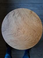 Massief eiken tafeltje, Huis en Inrichting, Ophalen, Rond, Nieuw, 60 cm of meer