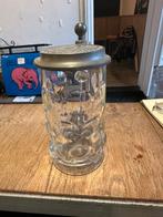 pot à bière en verre Spaten Brau Munich avec couvercle, Collections, Enlèvement ou Envoi, Utilisé, Chope(s), Autres marques