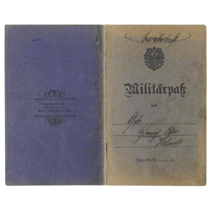 « Militärpass » allemand, Collections, Objets militaires | Général, Armée de terre, Enlèvement ou Envoi