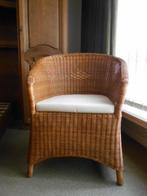 Superbe siège/chaise en rotin avec coussin, Maison & Meubles, Comme neuf, Enlèvement, Une, Osier ou Rotin