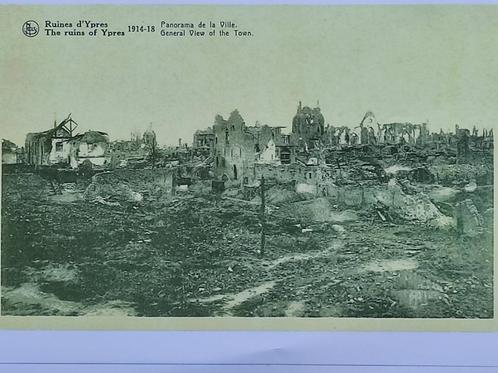 The ruins of Ypres 1914-18 -> General View of the Town, Boeken, Oorlog en Militair, Nieuw, Overige onderwerpen, Voor 1940, Ophalen