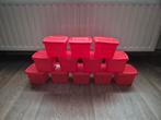 12 opbergdozen , diepvriespotten, Ophalen of Verzenden, Rood, Overige typen