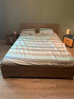 Tweepersoonsbed, Ophalen, Gebruikt, Bruin, Tweepersoons