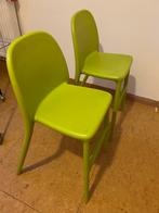 2 groene URBAN ikea stoelen, Ophalen, Kunststof, Gebruikt, Twee