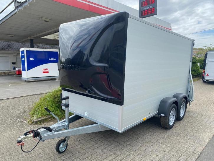 Sirius Gesloten Aluminium Trailer met spoiler, Auto diversen, Aanhangers en Bagagewagens, Nieuw, Ophalen