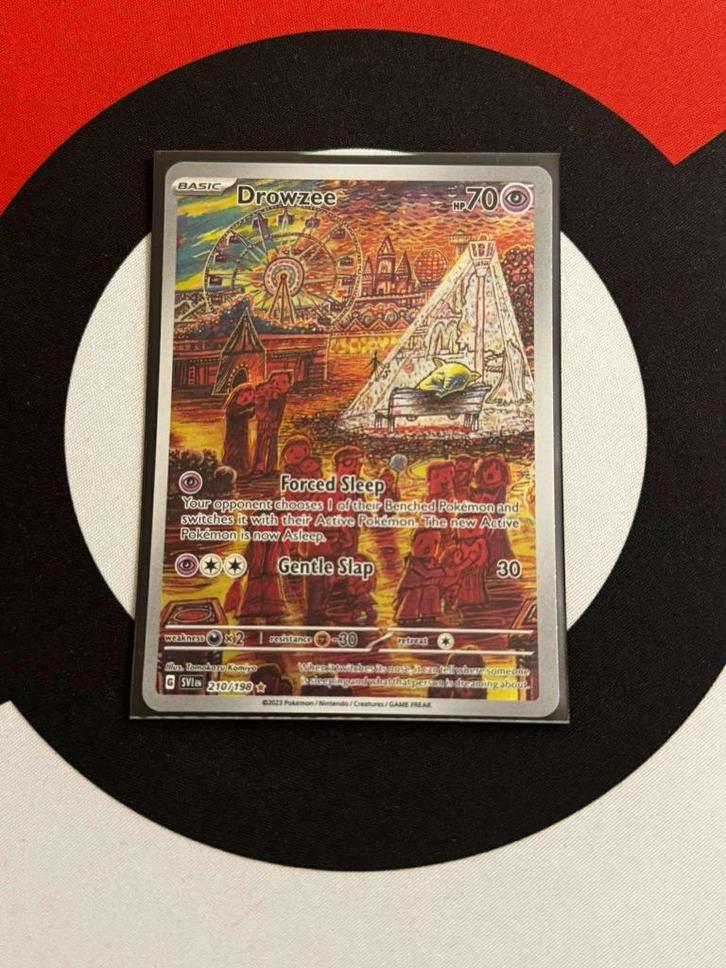 Pokémon - Scarlet & Violet - Drowzee (210/198) - NM, Hobby en Vrije tijd, Verzamelkaartspellen | Pokémon, Zo goed als nieuw, Losse kaart