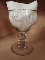 Verre ORVAL - émaillé blanc, Ophalen of Verzenden, Gebruikt, Bierglas