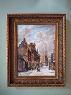 Schilderij Winters stadszicht -  Rene Swenters, Ophalen