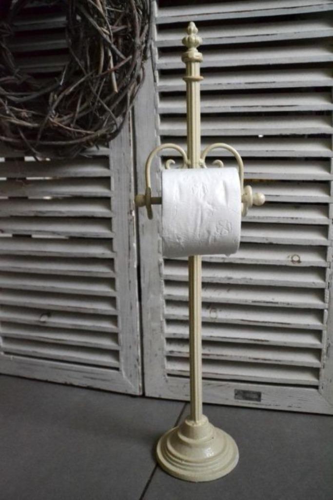 Staand Wc-Rolhouder 'Creme' Landelijk, Huis en Inrichting, Badkamer | Badtextiel en Accessoires, Nieuw, Overige typen, Overige kleuren