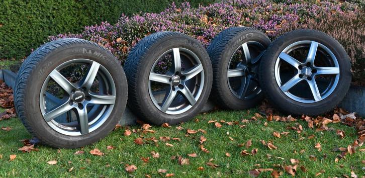 winterbanden met velg, Autos : Divers, Accessoires de voiture, Comme neuf, Enlèvement