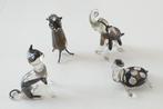 4 petits animaux en verre soufflé Murano, Collections, Enlèvement ou Envoi, Utilisé, Statue ou Figurine