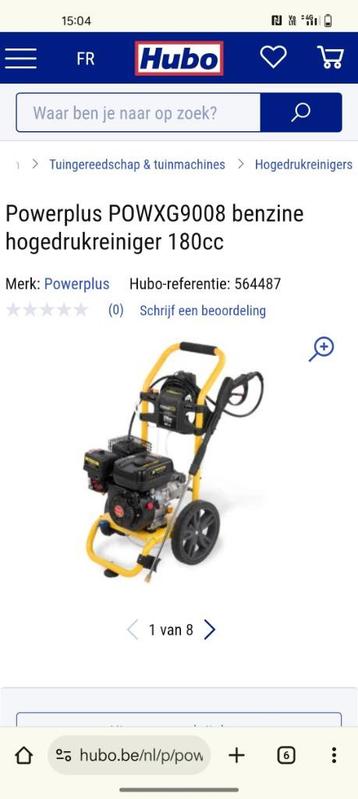 Powerplus hogedrukreiniger POWXG9008 beschikbaar voor biedingen