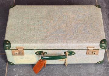 Jolie ancienne valise vintage avec ses clés en carton  beschikbaar voor biedingen