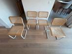 4 stoelen in de stijl van Marcel Breuer Cesca, Ophalen, Gebruikt, Wit, Riet of Rotan