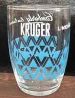 Kruger luxe limonaden  Camburly blauw witte tekst Eeklo, Verzamelen, Glas en Drinkglazen, Ophalen of Verzenden