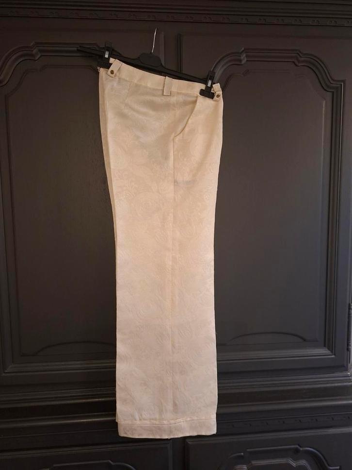 Prachtige broek van Nicky Vankets, Kleding | Dames, Broeken en Pantalons, Zo goed als nieuw, Maat 38/40 (M), Beige, Lang, Ophalen of Verzenden