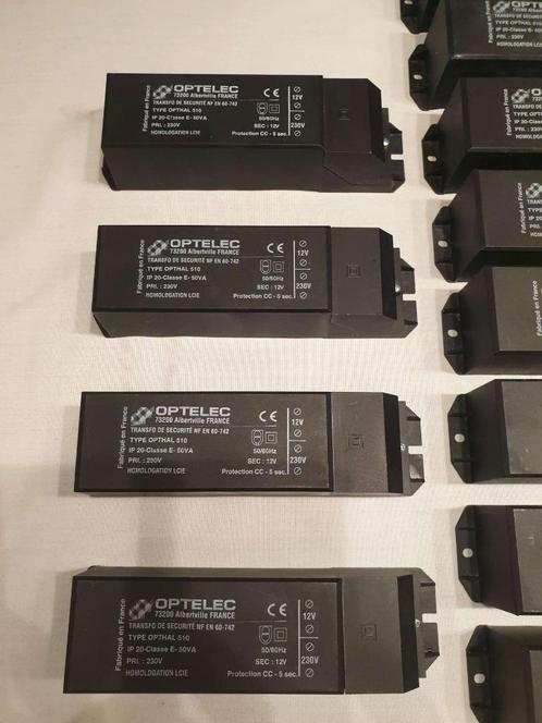 4x transfo Optelec Opthal 510, 220 naar 12V, IP 20, Classe E, Doe-het-zelf en Bouw, Elektriciteit en Kabels, Ophalen of Verzenden