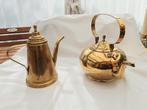 Oude koperen moor en bijhorende koffie kan, Antiquités & Art, Antiquités | Bronze & Cuivre, Enlèvement ou Envoi