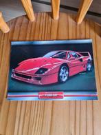 Fiche Ferrari f40, Collections, Comme neuf, Enlèvement ou Envoi
