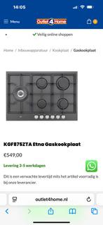 Etna gaskookplaat, Elektronische apparatuur, Kookplaten, Ophalen, Zo goed als nieuw, Gas