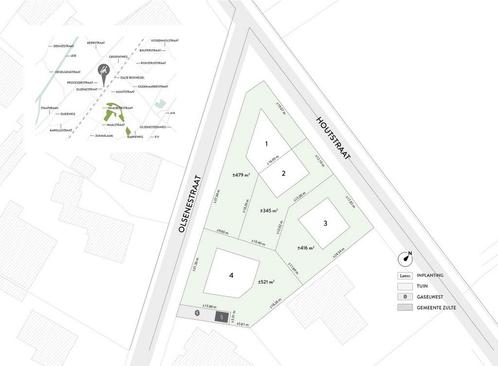 Bouwgronden te koop in Olsene, Immo, Terrains & Terrains à bâtir, 200 à 500 m²