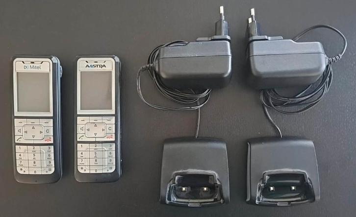 Astra Mitel Draadloze telefoons, Télécoms, Téléphones fixes | Combinés & sans fil, Utilisé, 2 combinés, À Faible Émission d'Ondes