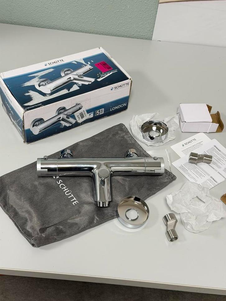 Robinet de bain thermostatique SCHÜTTE London 150 mm chromé, Bricolage & Construction, Sanitaire, Neuf, Robinet, Chrome, Enlèvement ou Envoi