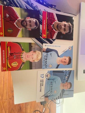 Cartes de football uniques signées, Enlèvement ou Envoi, Comme neuf, Affiche, Image ou Autocollant