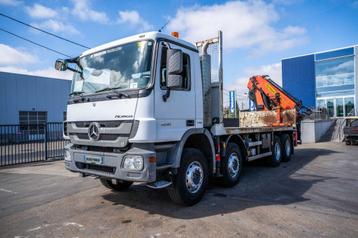 Mercedes-Benz ACTROS 3241-MP3+PALFINGER PK 26006/5X+JIB/3X, Auto's, Vrachtwagens, Automaat, Euro 5, Achterwielaandrijving, Wit