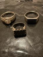 3 ringen 925 zilver, Antiek en Kunst, Ophalen, Zilver