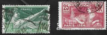 3 Postzegels Frankrijk 1924 Olympiade – Parijs beschikbaar voor biedingen