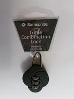 Samsonite Triple Combination Lock Reistas Baggage Kofferslot, Minder dan 40 cm, Grijs, Nieuw, Minder dan 35 cm