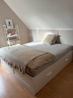 2 persoonsbed 206x186cm (incl. 2 eenpersoons matrassen), Huis en Inrichting, Ophalen, Zo goed als nieuw, Eenpersoons