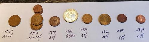 11 x Duitse munten van 1949 tot 1979, Postzegels en Munten, Munten | Europa | Niet-Euromunten, Setje, België, Ophalen of Verzenden