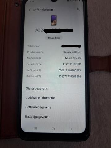 Samsung Galaxy A32 5G, Télécoms, Enlèvement, Comme neuf