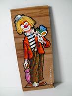 Plaque murale vintage avec clown 1, Antiquités & Art, Curiosités & Brocante, Enlèvement ou Envoi