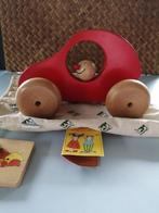 Janbibejan rode houten auto, Kinderen en Baby's, Speelgoed | Houten speelgoed, Ophalen of Verzenden