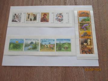 Postzegels postfris - Natuur -Kunst in België -