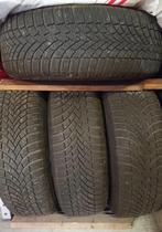 4 PNEUS HIVER 205/60 16 BRIDGESTONE montés, Auto-onderdelen, Banden en Velgen, Ophalen, Gebruikt, 16 inch, Banden en Velgen