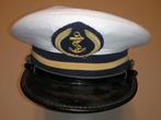 FRANCE - KEPI OFFICIER DE MARINE, Verzamelen, Ophalen of Verzenden, Marine, Helm of Baret