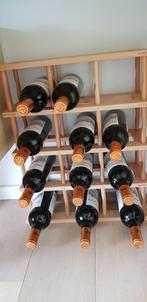 Nouveau casier à vin en chêne clair massif pour 16 bouteille, 15 à 25 bouteilles, Bois, Enlèvement ou Envoi, Neuf