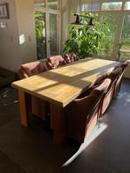 Mooie massieve boomstamtafel, Huis en Inrichting, Ophalen, Gebruikt, 200 cm of meer, 50 tot 100 cm