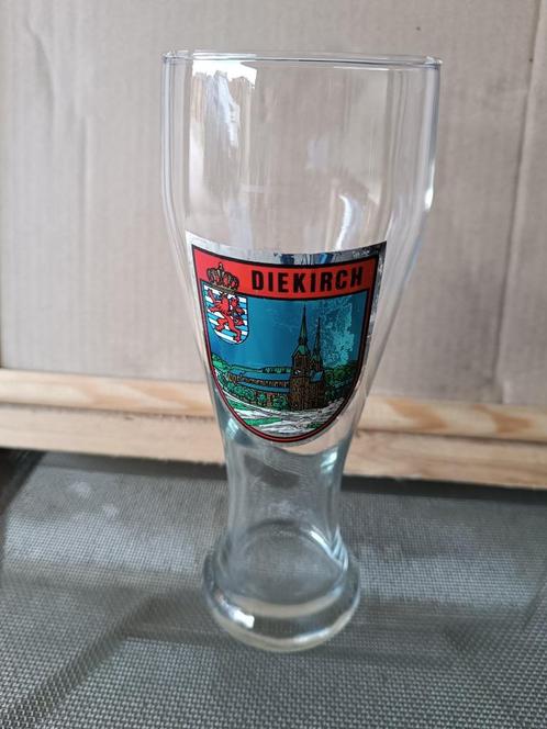 A vendre 1 verre Diekirch, Verzamelen, Glas en Drinkglazen, Gebruikt, Bierglas, Ophalen