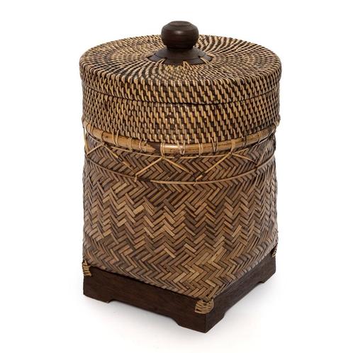 De Bathroom Bin Mand - Naturel Bruin, Maison & Meubles, Accessoires pour la Maison | Plataux & Paniers, Neuf, Panier, Bois, Envoi