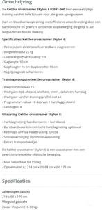 Crosstrainer Kettler Skylon 6, Ophalen, Zo goed als nieuw, Benen, Crosstrainer