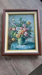 Schilderij met bloemen, Antiek en Kunst, Ophalen